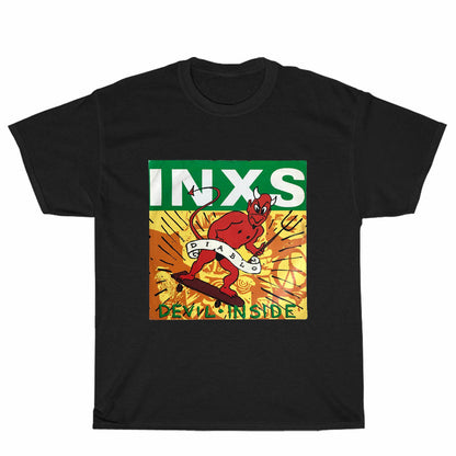 New INXS DEVIL INSIDE Logo Unisex Men's T Shirt Size S to 3XL