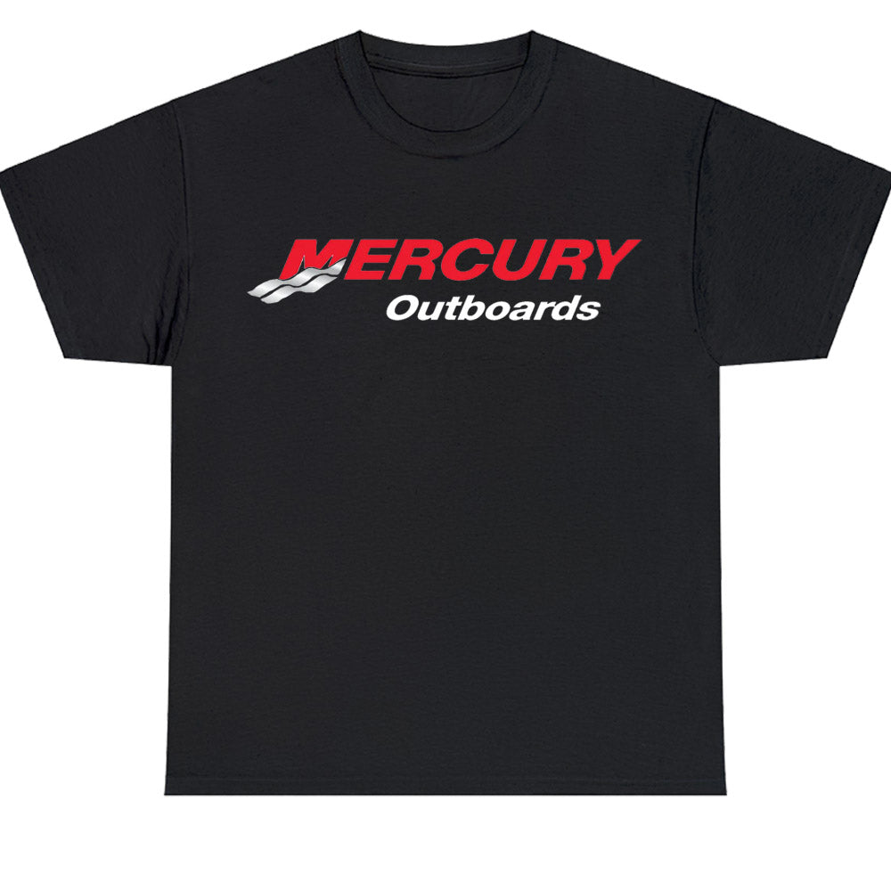 New Mercury Outboards Logo Men's Unisex T Shirt Size S to 3XL