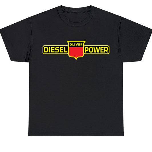 New Oliver Diesel Power Farm Tractor Logo Men's Unisex T Shirt Size S to 3XL