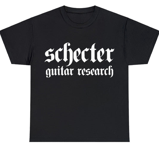 New Schecter Guitar Logo Men's Unisex T Shirt Size S to 3XL