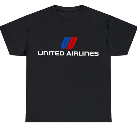 New United Airlines Classic Logo Men's Unisex T Shirt Size S to 3XL