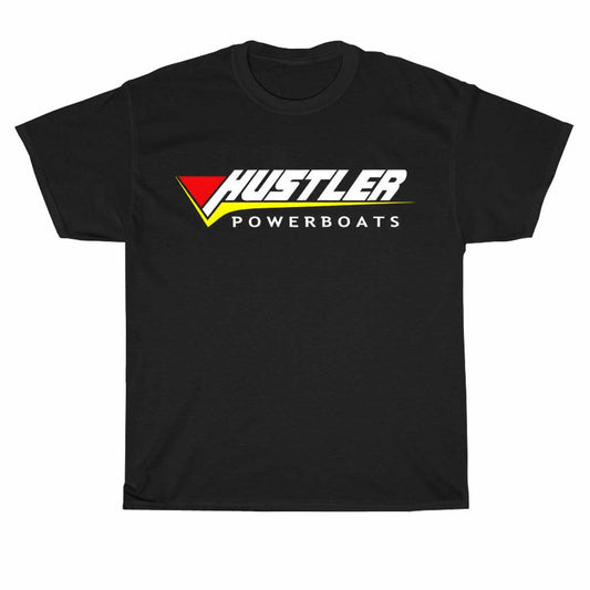 New Shirt Hustler Powerboats Logo Unisex Men's T Shirt Size S to 3XL