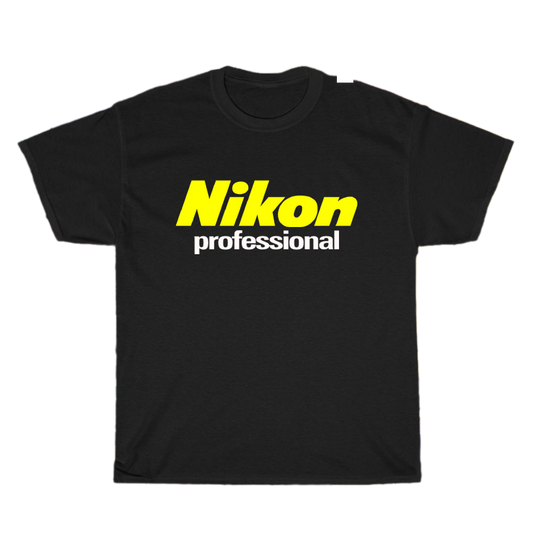 Nikon Mirrorless Professional Camera Logo Men's Unisex T Shirt Size S to 3XL