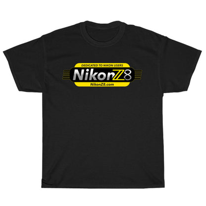 Nikon Camera Z8 Logo Unisex Men's T Shirt Size S to 3XL