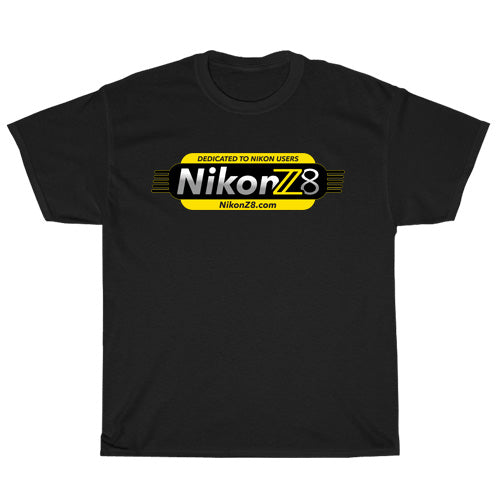 Nikon Camera Z8 Logo Unisex Men's T Shirt Size S to 3XL