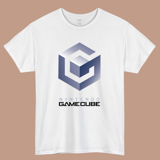 Nintendo Gamecube Classic Logo Mens Unisex Short Sleeve White T-Shirt Size S-3XL