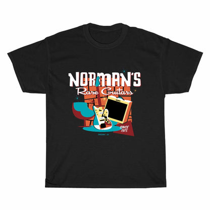 Normans Rare Guitars Logo Men's Unisex T Shirt Size S to 3XL