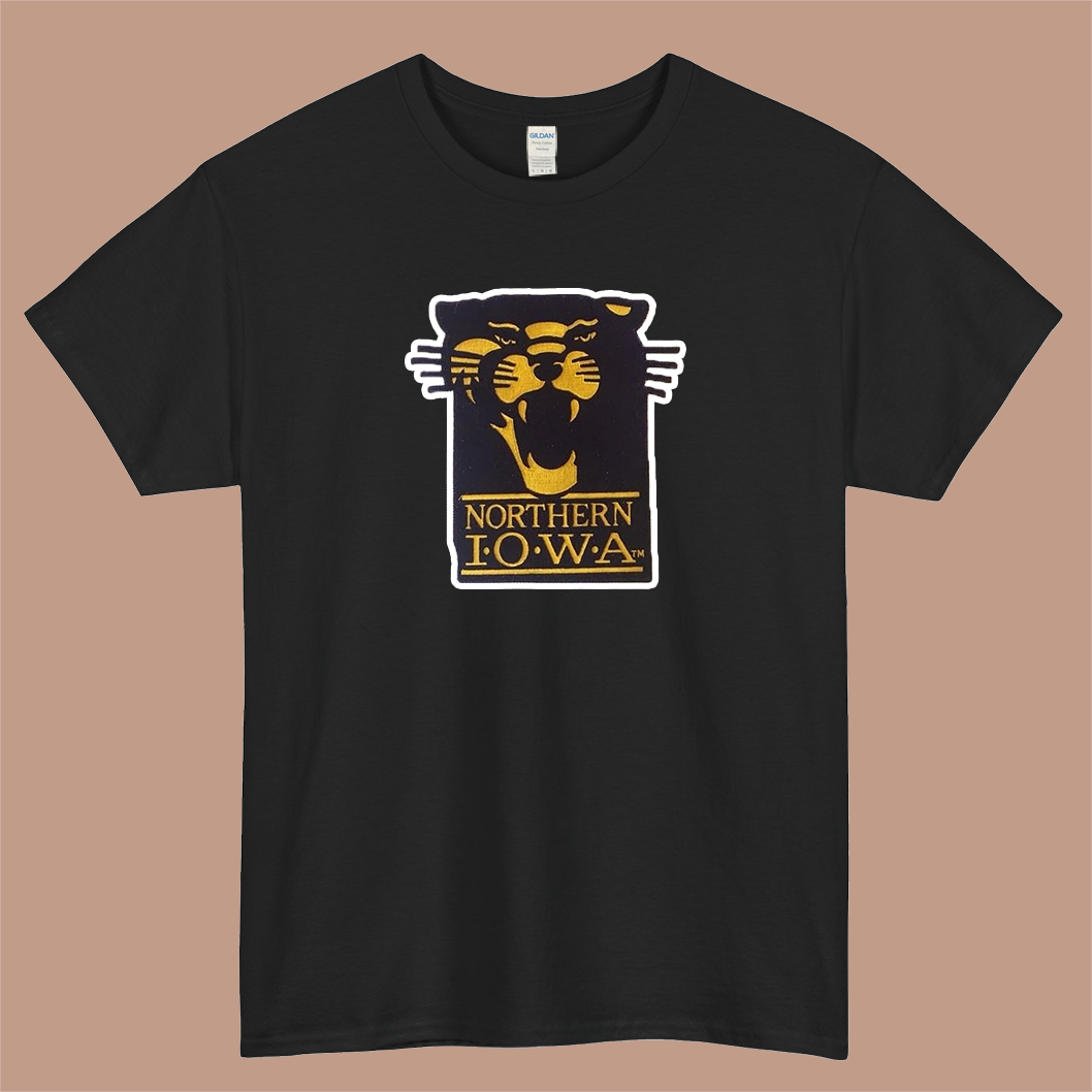 Northern Iowa Panthers Logo Mens Unisex Short Sleeve T-Shirt Size S-3XL - P