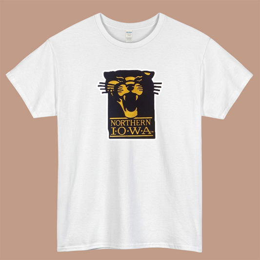 Northern Iowa Panthers Logo Mens Unisex Short Sleeve T-Shirt Size S-3XL - P