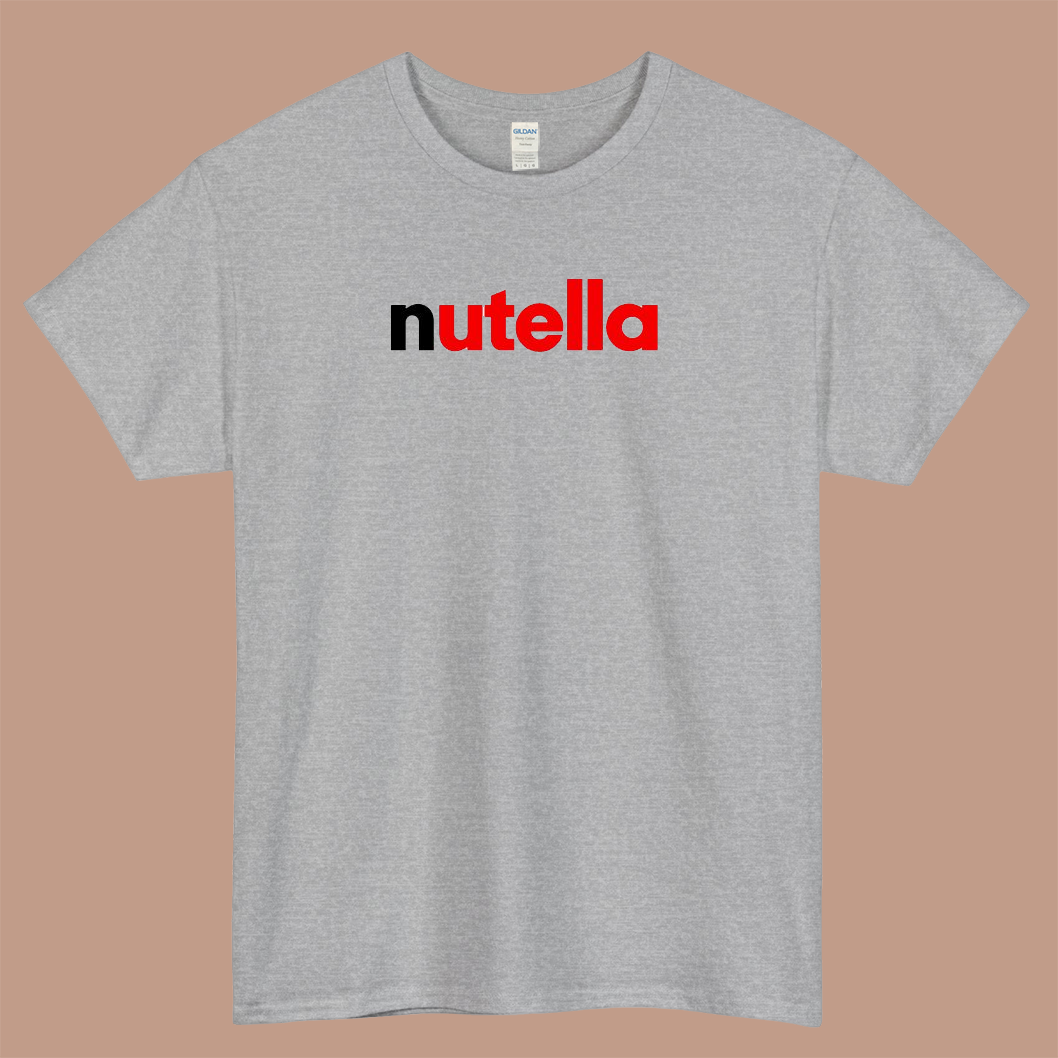 Nutella logo short sleeve men's t shirt S-3XL