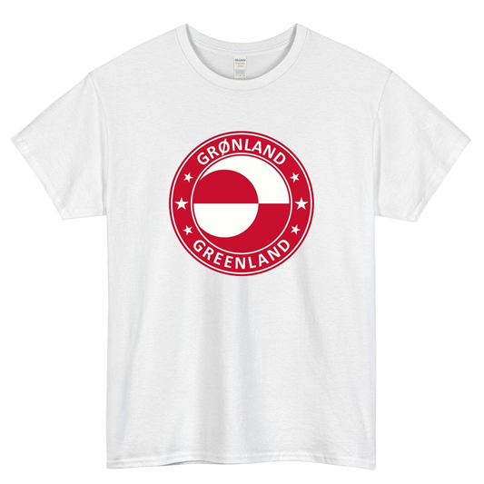 Nuuk, Greenland Logo Mens Unisex Short Sleeve T-Shirt Size S-3XL - P