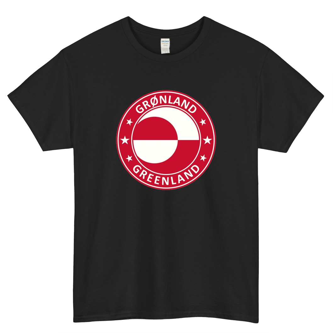 Nuuk, Greenland Logo Mens Unisex Short Sleeve T-Shirt Size S-3XL - P