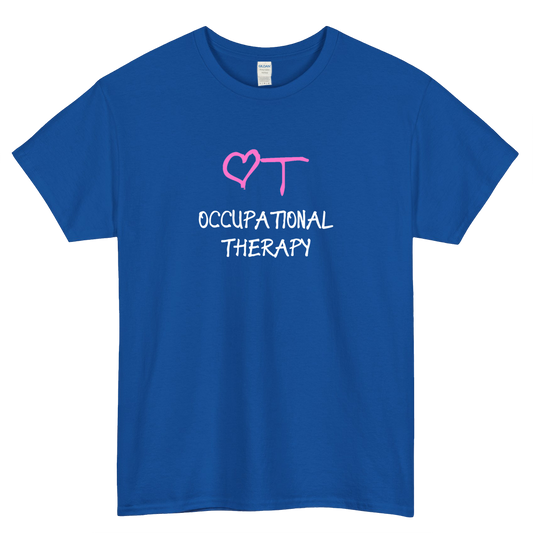 Occupational Therapy Love Heart Short Sleeve T-Shirt Size S-3XL -P