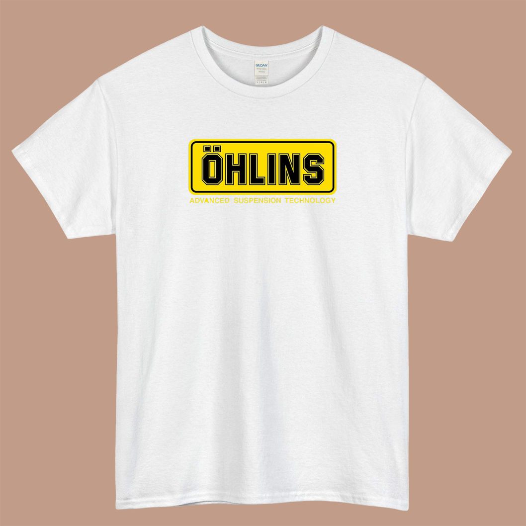 Ohlins Shock Logo Mens Unisex Short Sleeve T-Shirt Size S-3XL