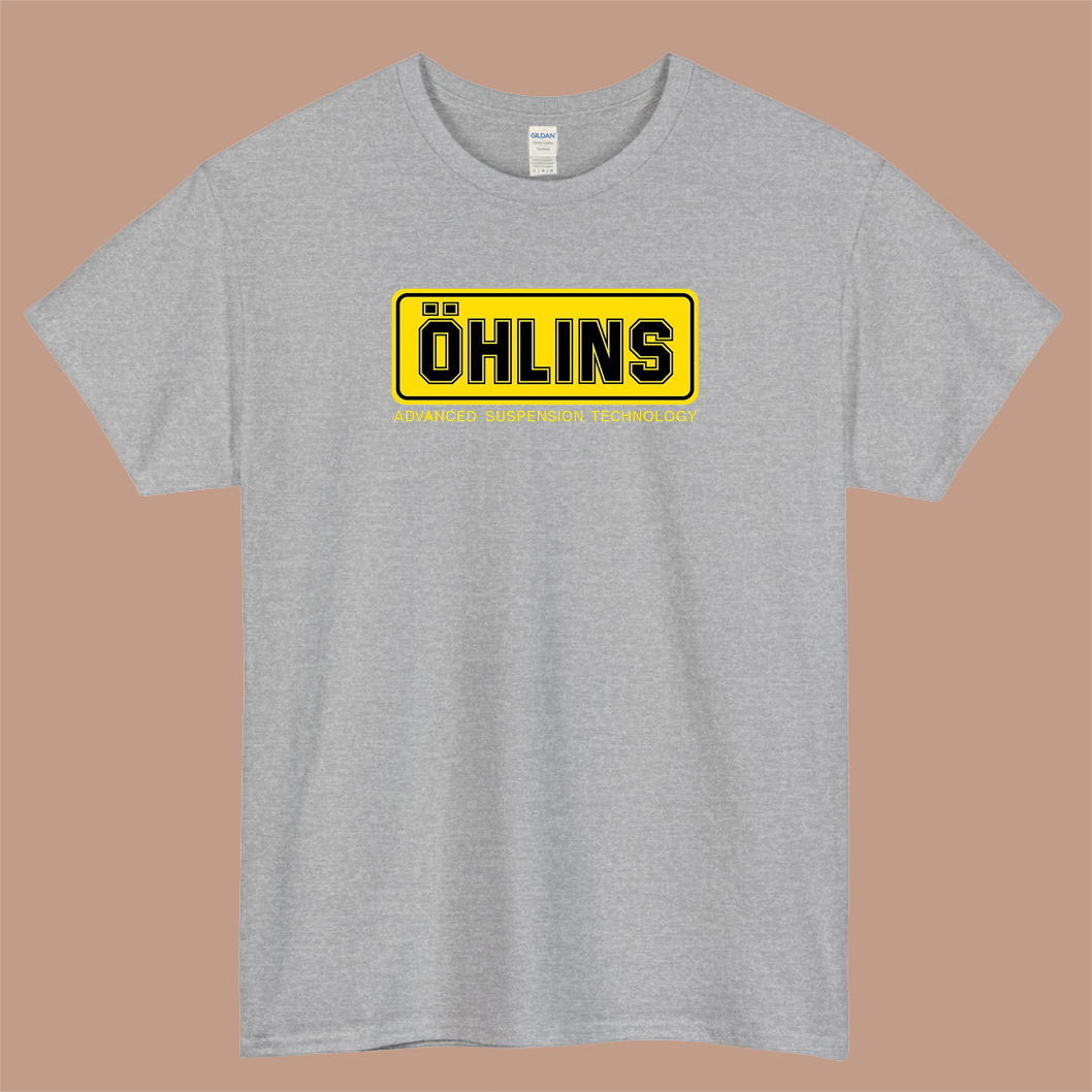Ohlins Shock Logo Mens Unisex Short Sleeve T-Shirt Size S-3XL