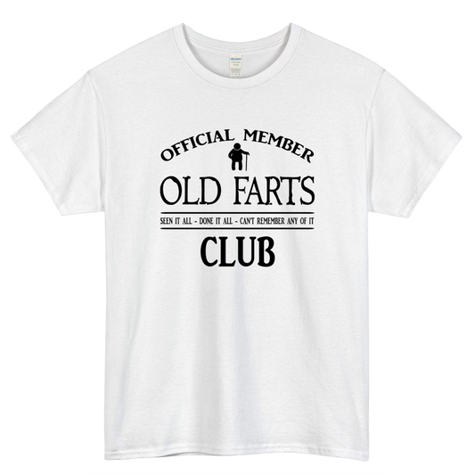 Old Farts Club Logo Mens Unisex Short Sleeve T-Shirt Size S-3XL - P
