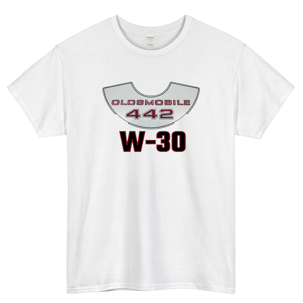 Olds 442 W30 Logo short sleeve t shirt size S-3XL-P
