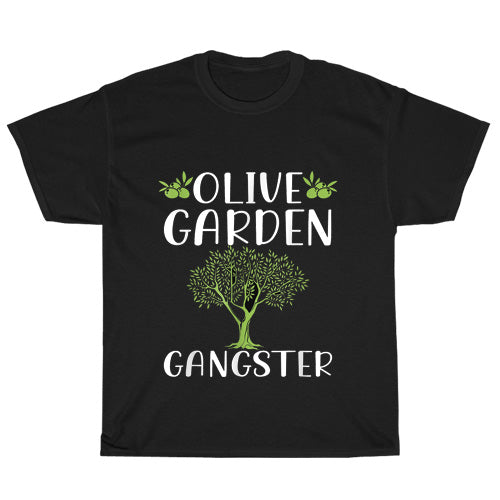 Olive Garden Restaurant Logo Mens Unisex Short Sleeve Black T-Shirt Size S-3XL