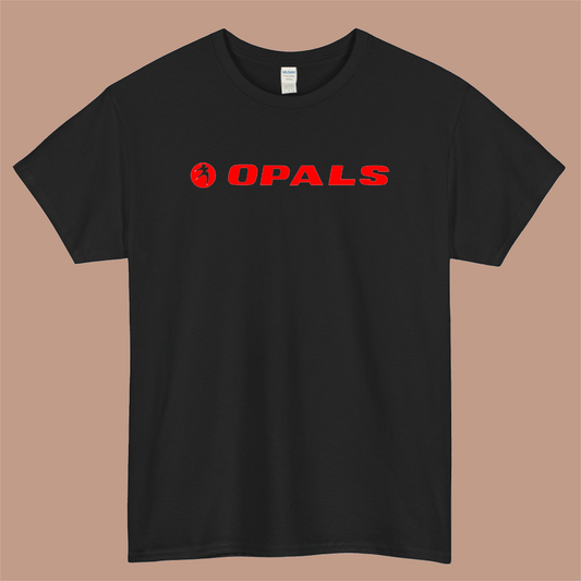 Opals Tyres Logo Mens Unisex Short Sleeve Black T-Shirt Size S-3XL