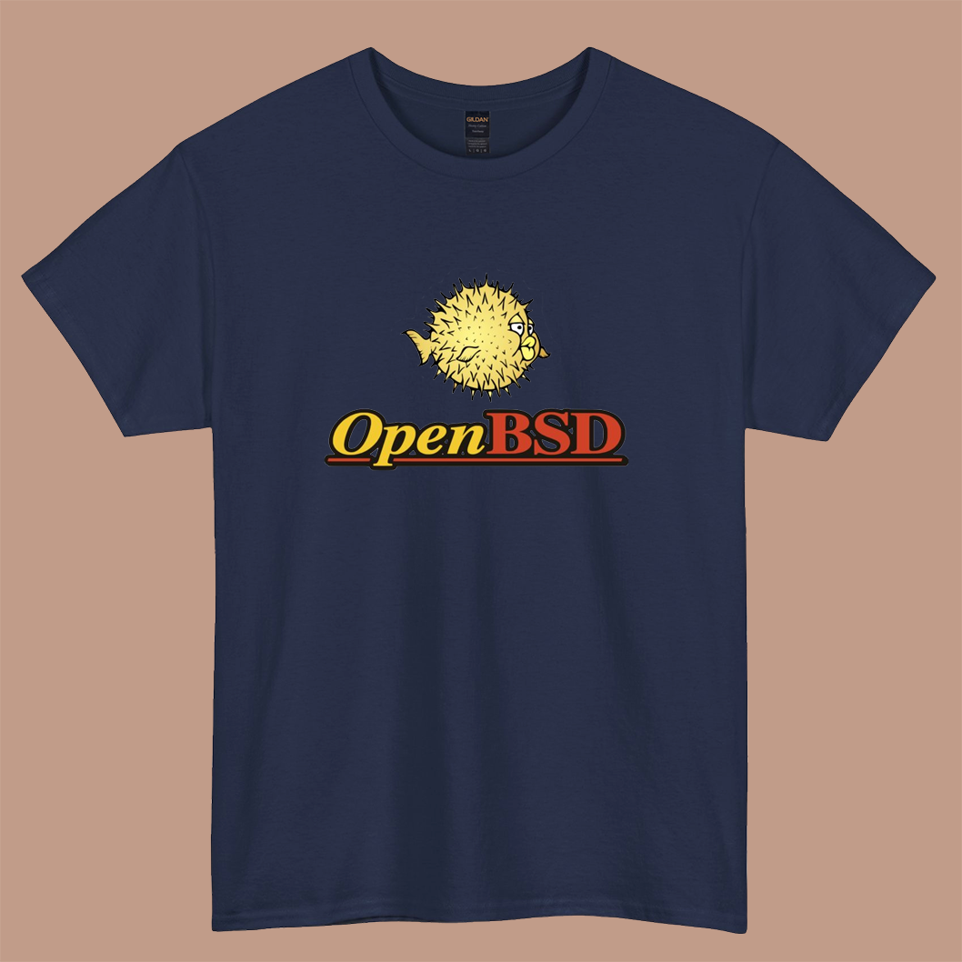 OpenBSD LOGO short sleeve t shirt S-3XL -P
