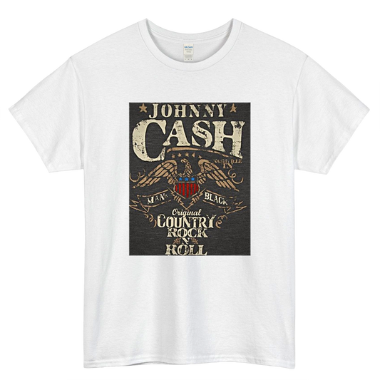 Original Country Rock and Roll Logo Mens Unisex Short Sleeve T-Shirt Size S-3XL - P