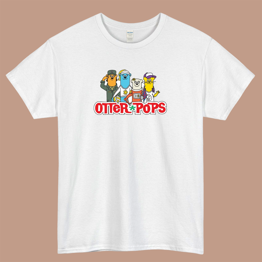 Otter Pops Outnumber Female Mascots Logo Mens Unisex Short Sleeve T-Shirt Size S-3XL - P