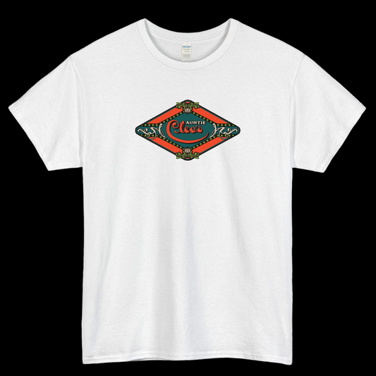 Outer Worlds Auntie Cleo's Distressed Logo Mens Unisex Short Sleeve T-Shirt Size S-3XL - P