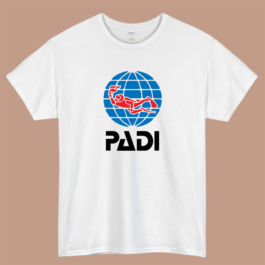 PADI Logo Mens Unisex Short Sleeve T-Shirt Size S-3XL