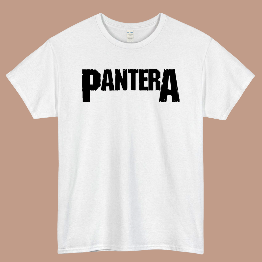 PANTERA Logo Mens Unisex Short Sleeve White T-Shirt Size S-3XL