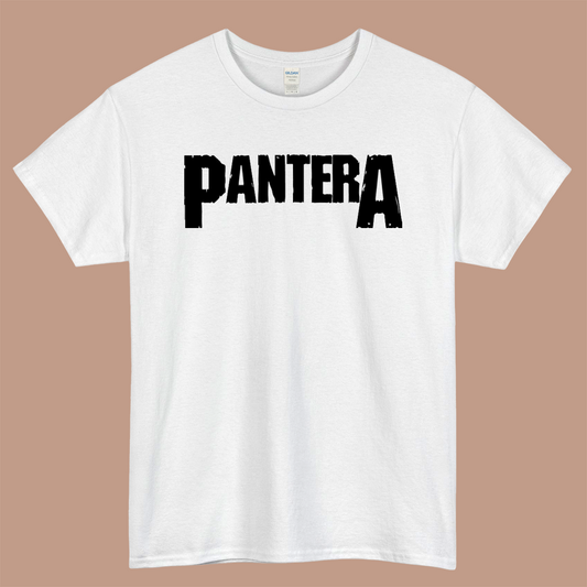 PANTERA Logo Mens Unisex Short Sleeve White T-Shirt Size S-3XL