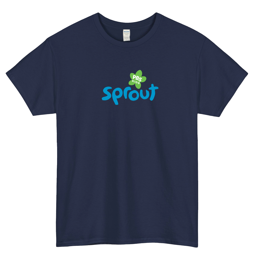 PBS KIDS SPROUT LOGO 1 SHORT SLEEVE T SHIRT -P