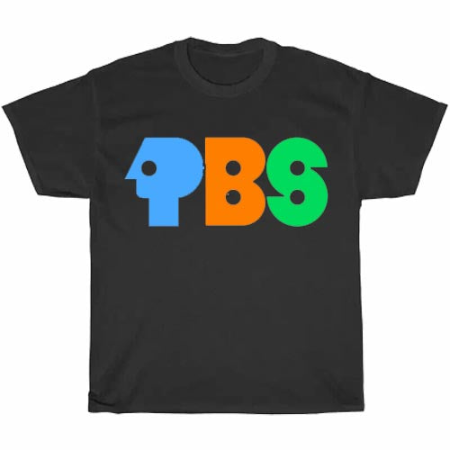 PBS Public Broadcasting Logo Men's Unisex T Shirt Size S to 3XL