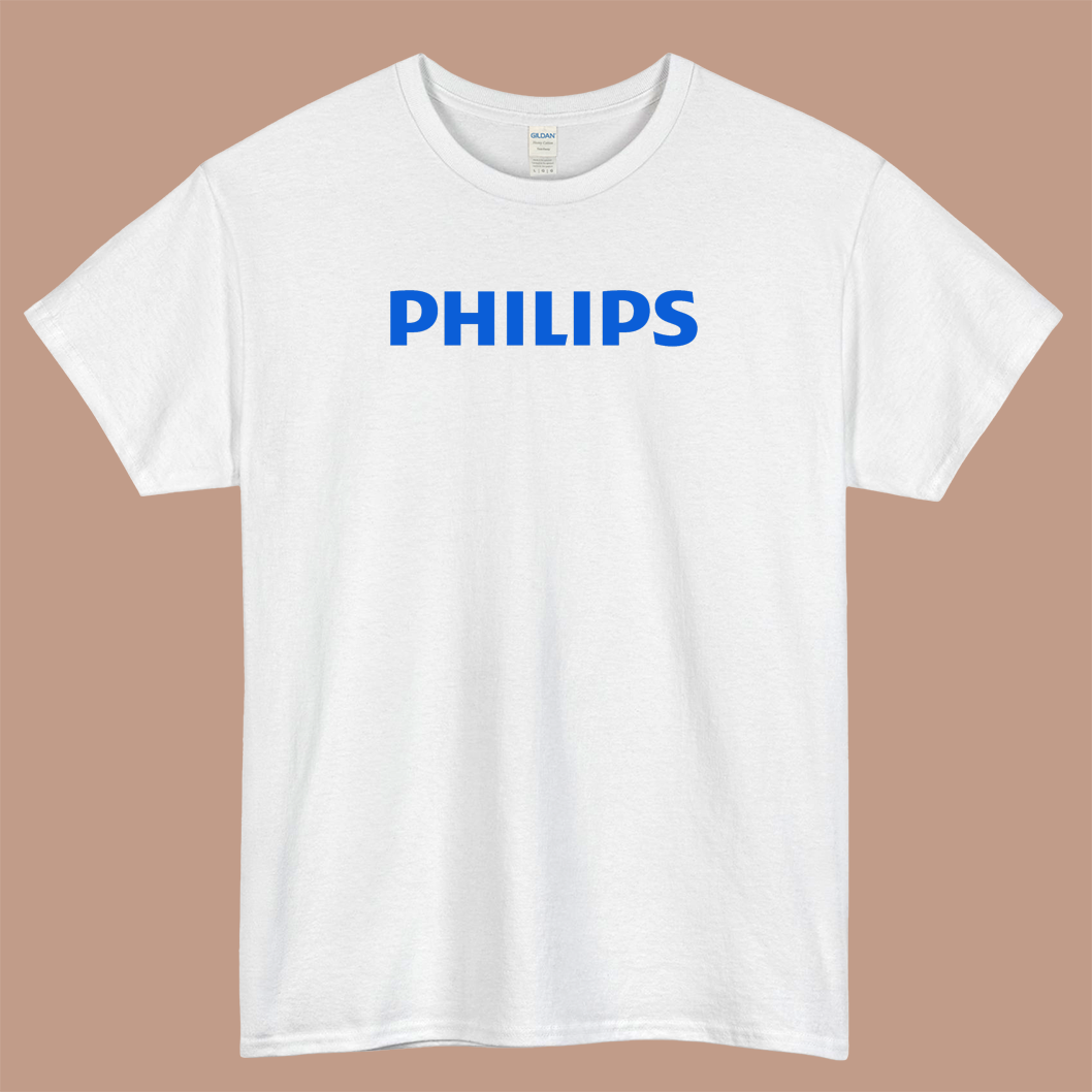 PHILIPS Logo Mens Unisex Short Sleeve T-Shirt Size S-3XL
