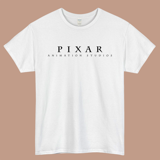 PIXAR Studios Logo Mens Unisex Short Sleeve White T-Shirt Size S-3XL