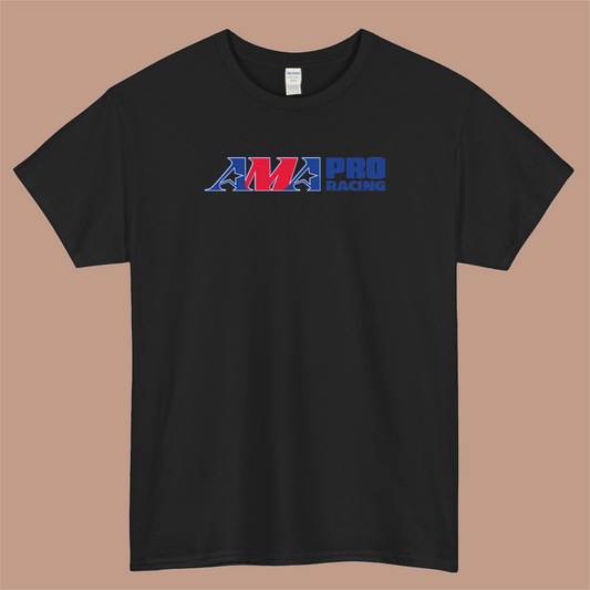PRO AMA Racing Logo Mens Unisex Short Sleeve Black T-Shirt Size S-3XL