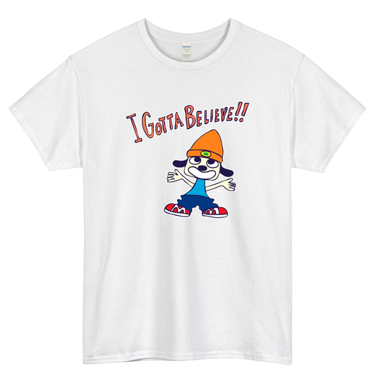 PaRappa - I Gotta Believe Logo Mens Unisex Short Sleeve T-Shirt Size S-3XL - P