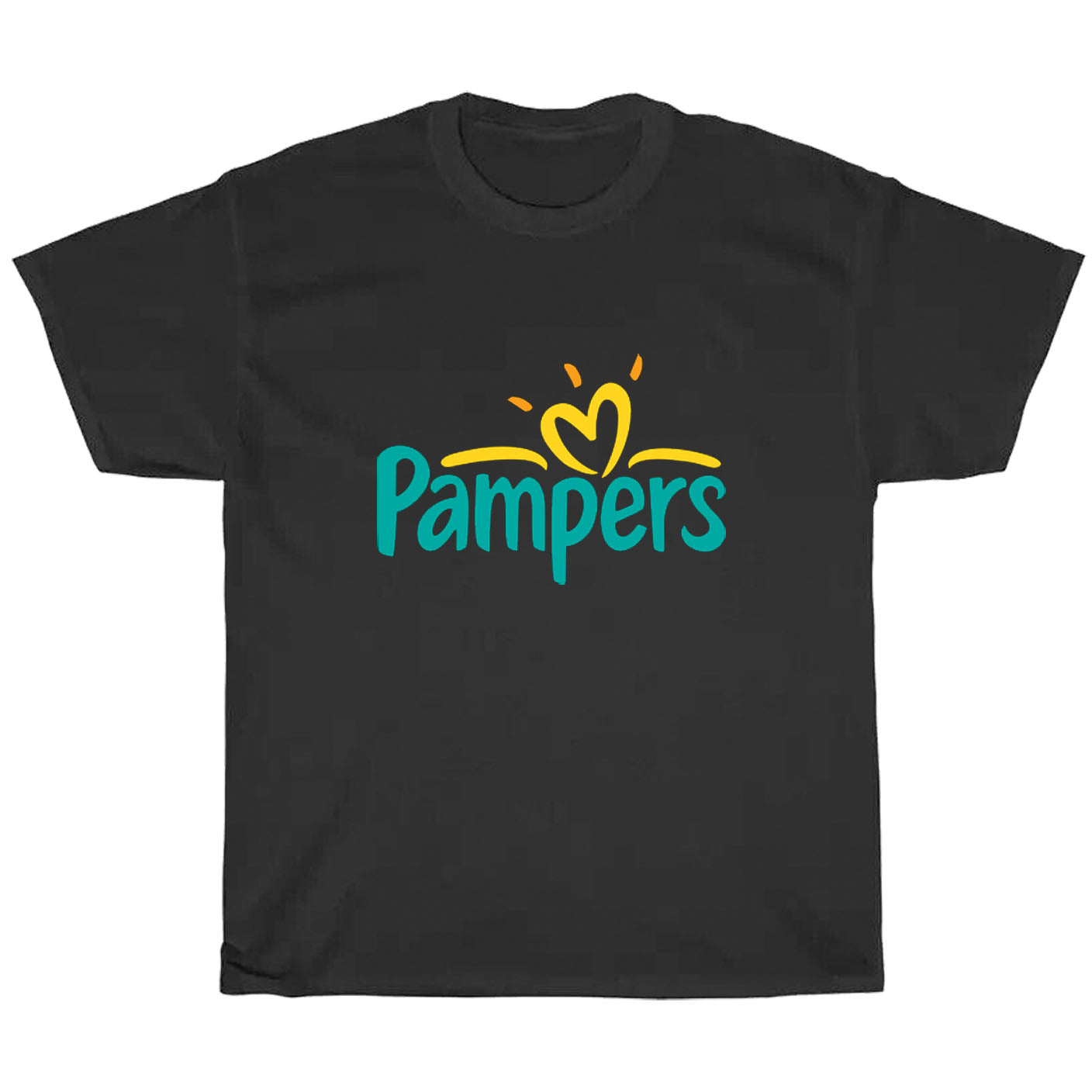 Pampers Logo Men's Unisex T Shirt Size S to 3XL