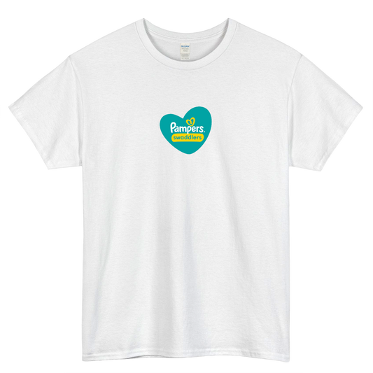 Pampers Swaddlers Diapers Logo short SLEEVE T SHIRT -P
