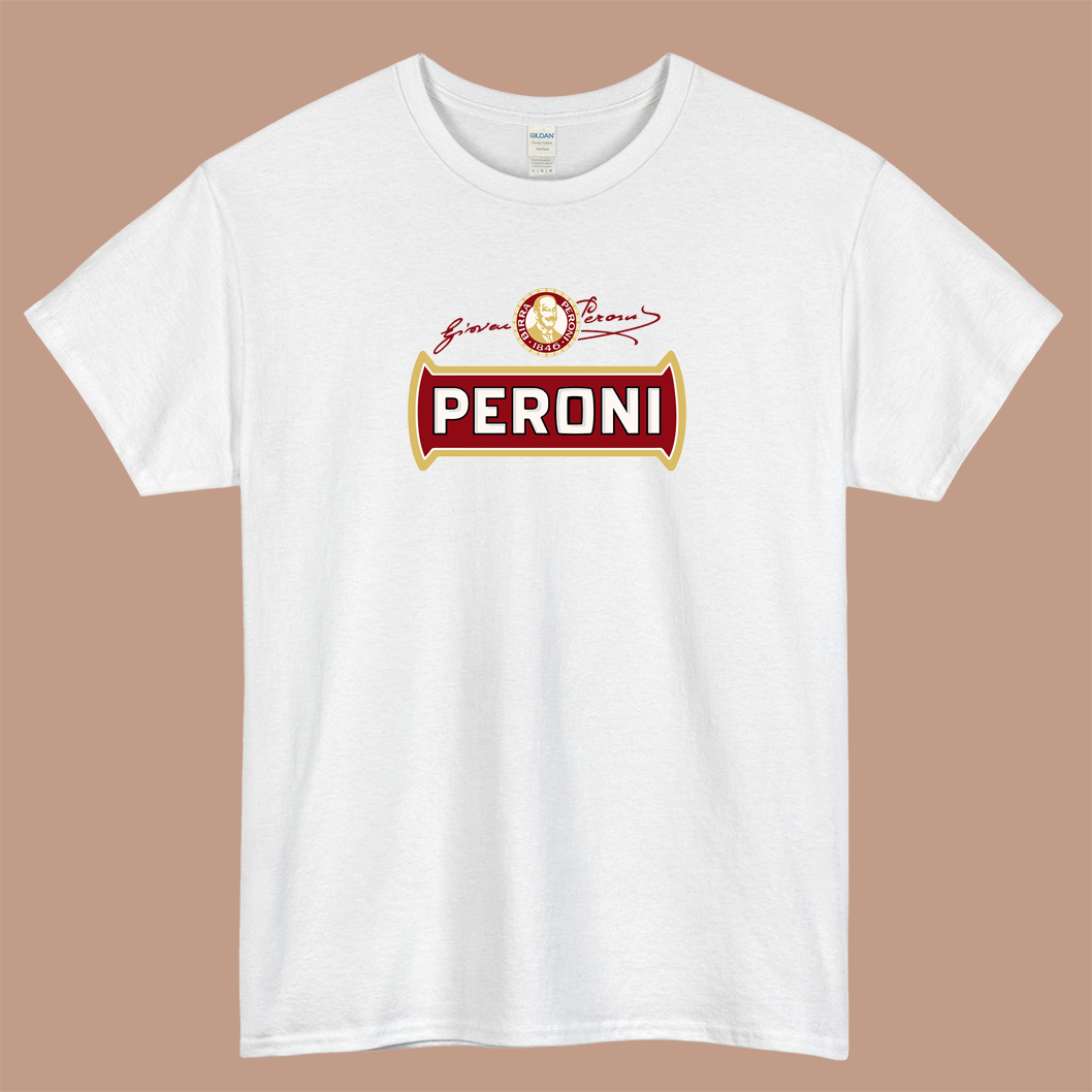 Peroni Logo Mens Unisex Short Sleeve T-Shirt Size S-3XL