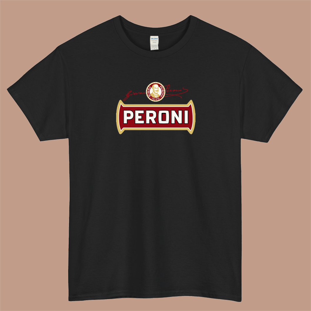Peroni Logo Mens Unisex Short Sleeve T-Shirt Size S-3XL