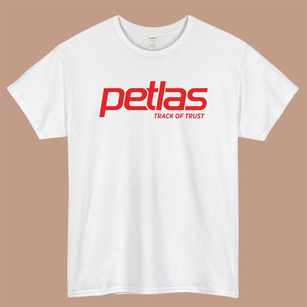 Petlas Tyres Logo Mens Unisex Short Sleeve White T-Shirt Size S-3XL