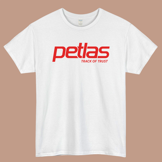 Petlas Tyres Logo Mens Unisex Short Sleeve White T-Shirt Size S-3XL