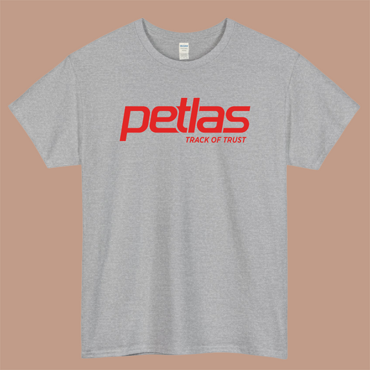 Petlas Tyres Logo Mens Unisex Short Sleeve Gray T-Shirt Size S-3XL
