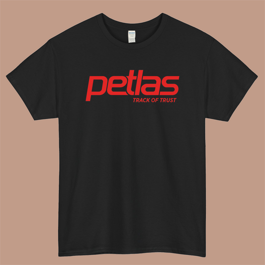 Petlas Tyres Logo Mens Unisex Short Sleeve Black T-Shirt Size S-3XL