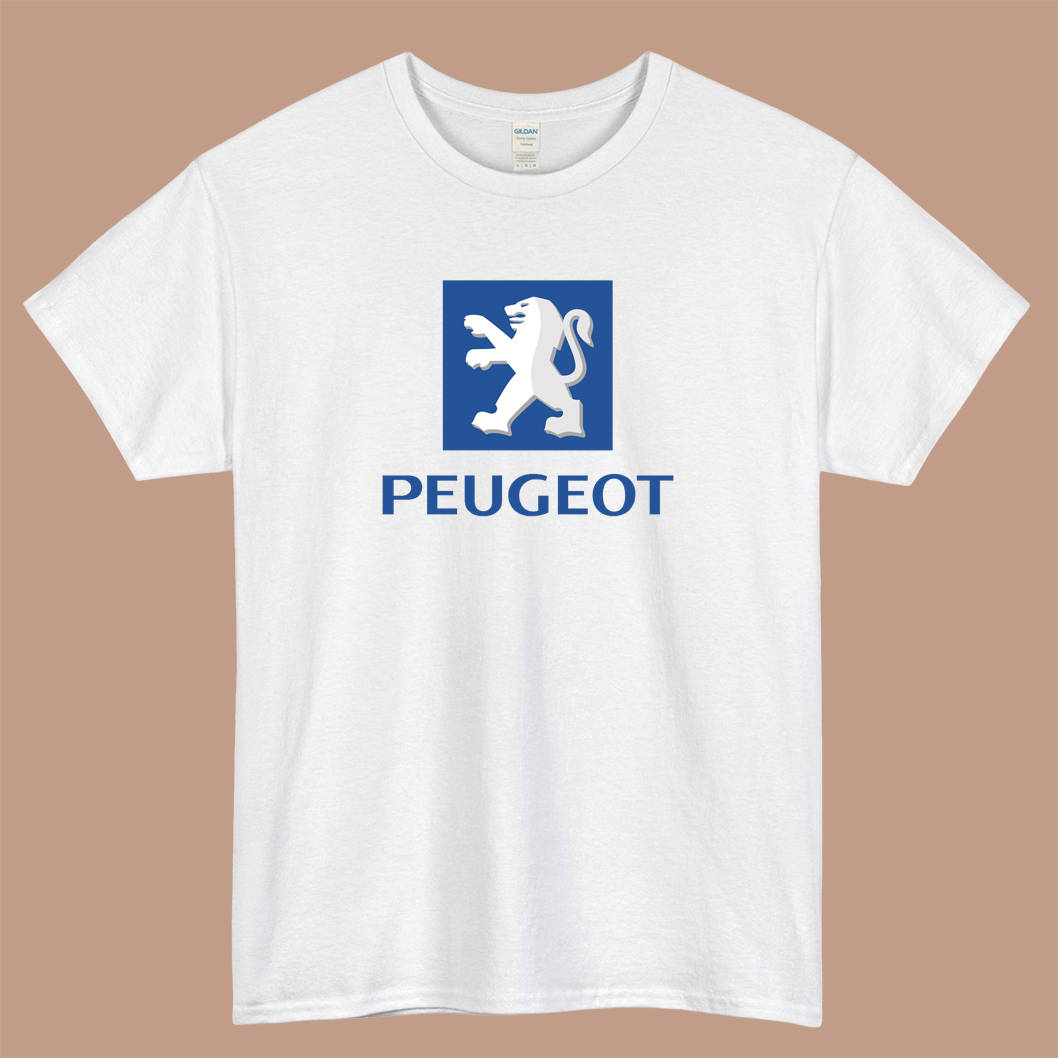 Peugeot Car Logo Mens Unisex Short Sleeve T-Shirt Size S-3XL