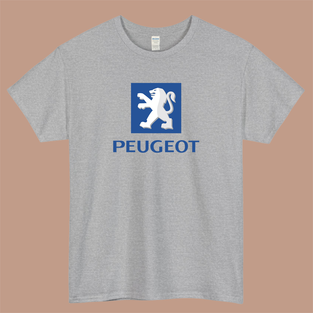 Peugeot Car Logo Mens Unisex Short Sleeve T-Shirt Size S-3XL
