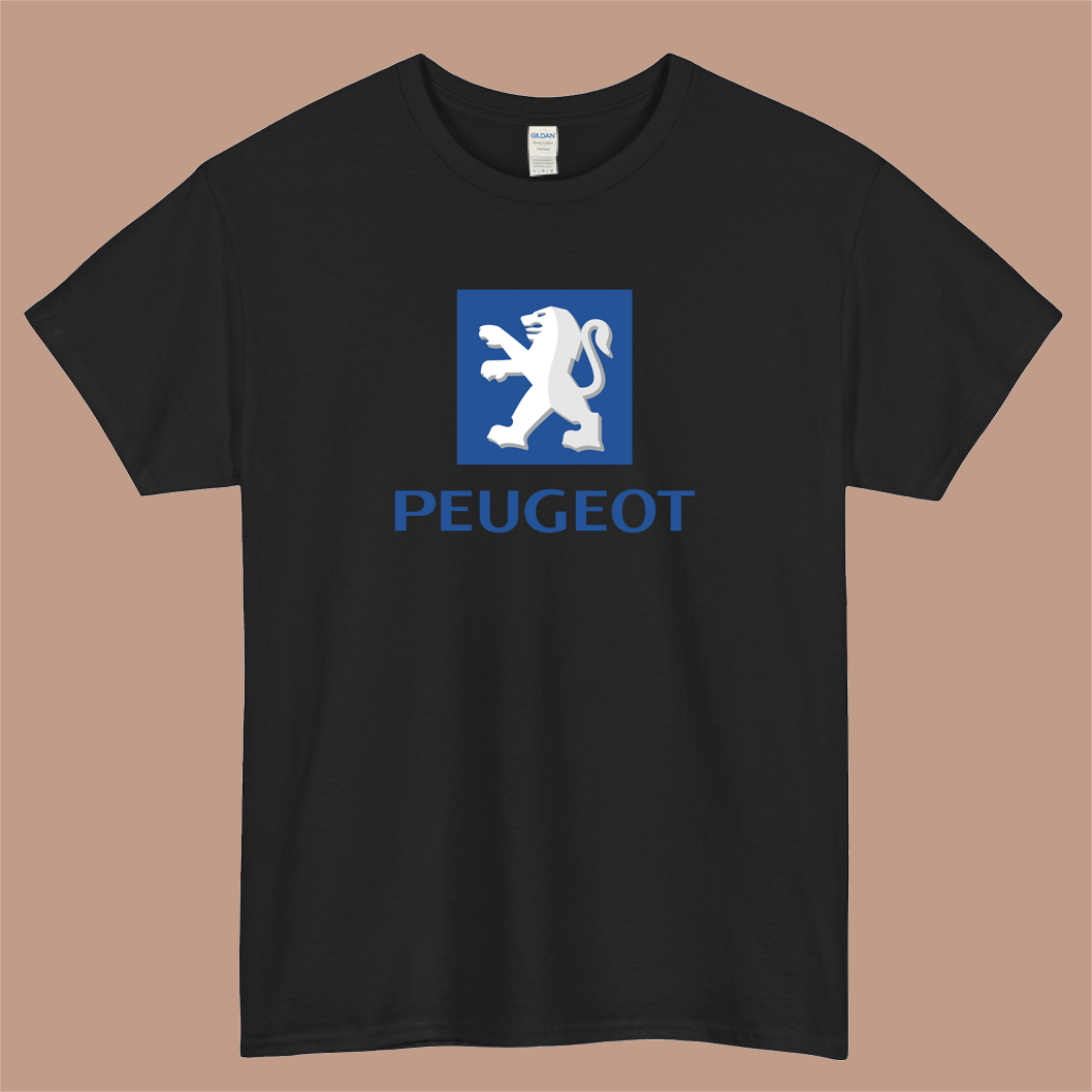 Peugeot Car Logo Mens Unisex Short Sleeve T-Shirt Size S-3XL