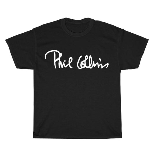 Phil Collins Sign logo   Men's Unisex T Shirt Size S to 3XL