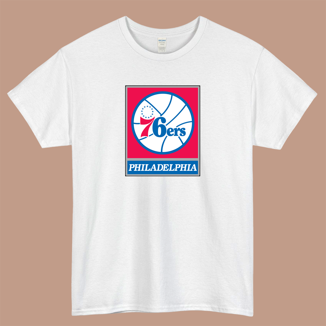 Philadelphia 76ERS Logo Mens Unisex Short Sleeve T-Shirt Size S-3XL