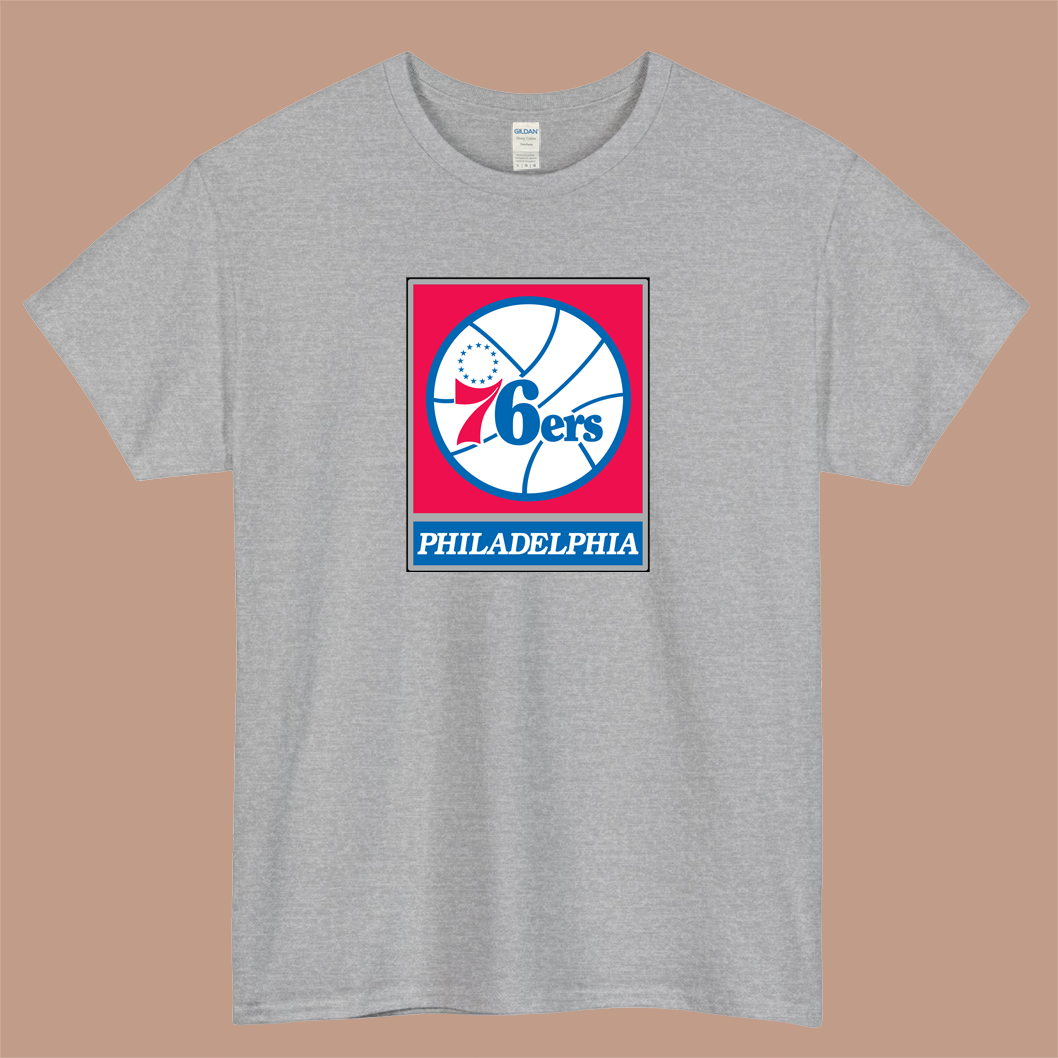 Philadelphia 76ERS Logo Mens Unisex Short Sleeve T-Shirt Size S-3XL